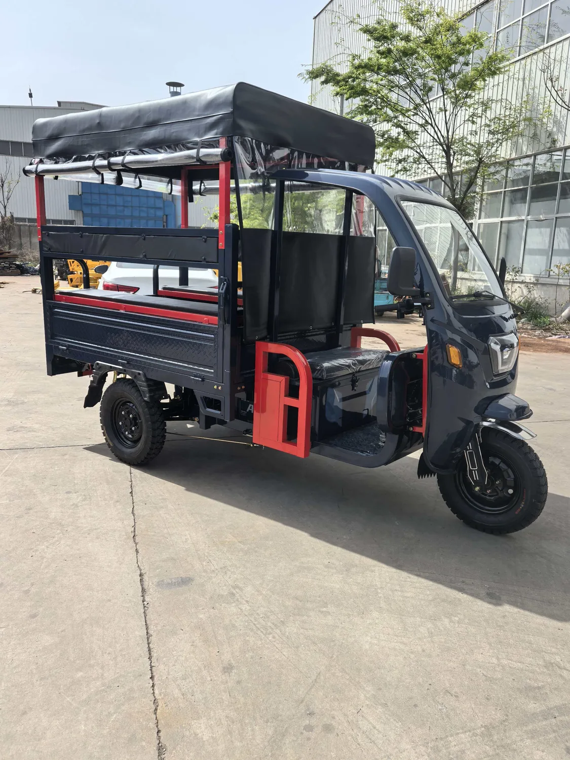 Passenger cargo electric tricycle for international market applications